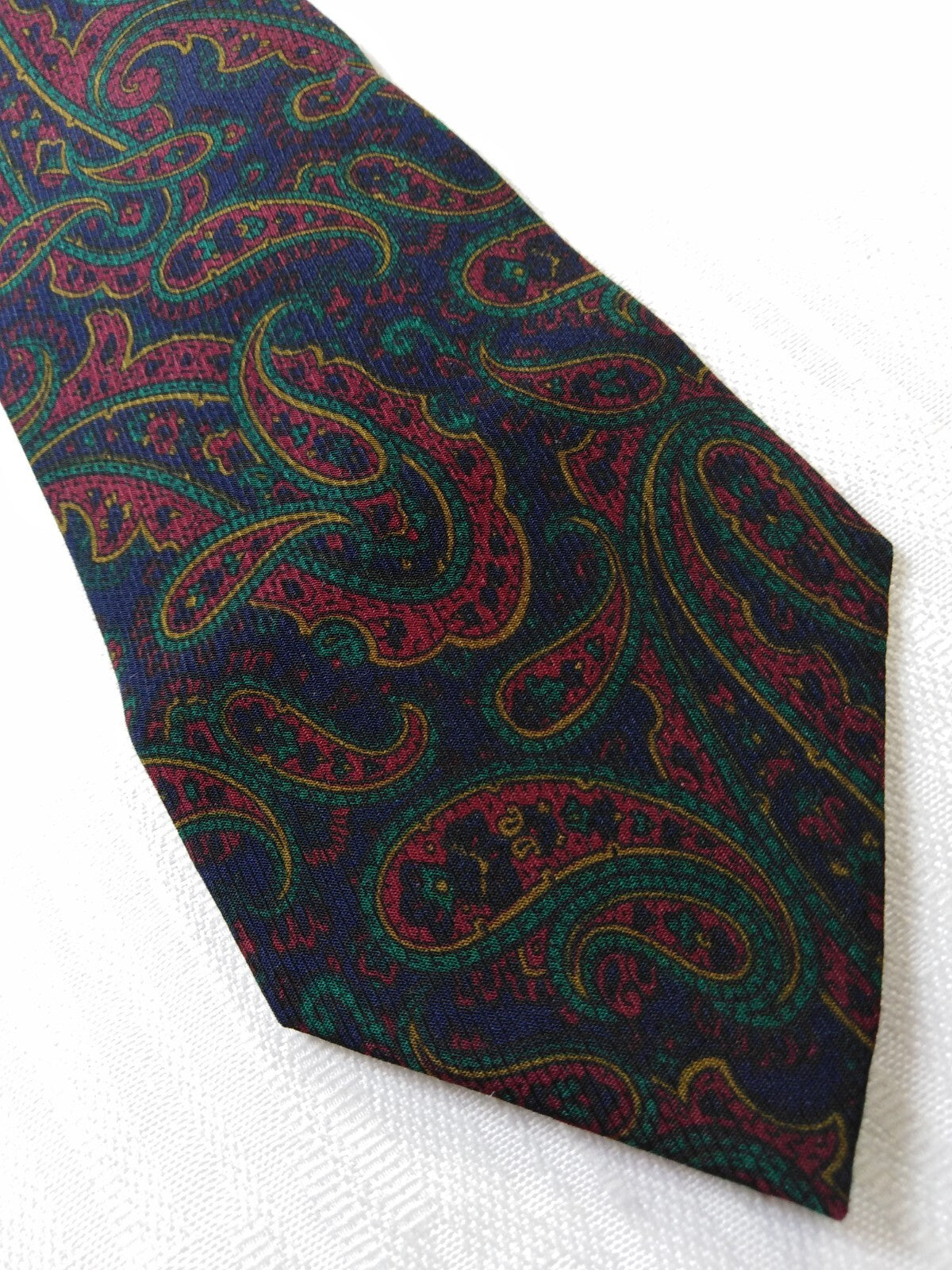 BORSALINO 100% SILK TIE SETA CRAVATTA NECKTIE MADE IN ITALY CLASSIC