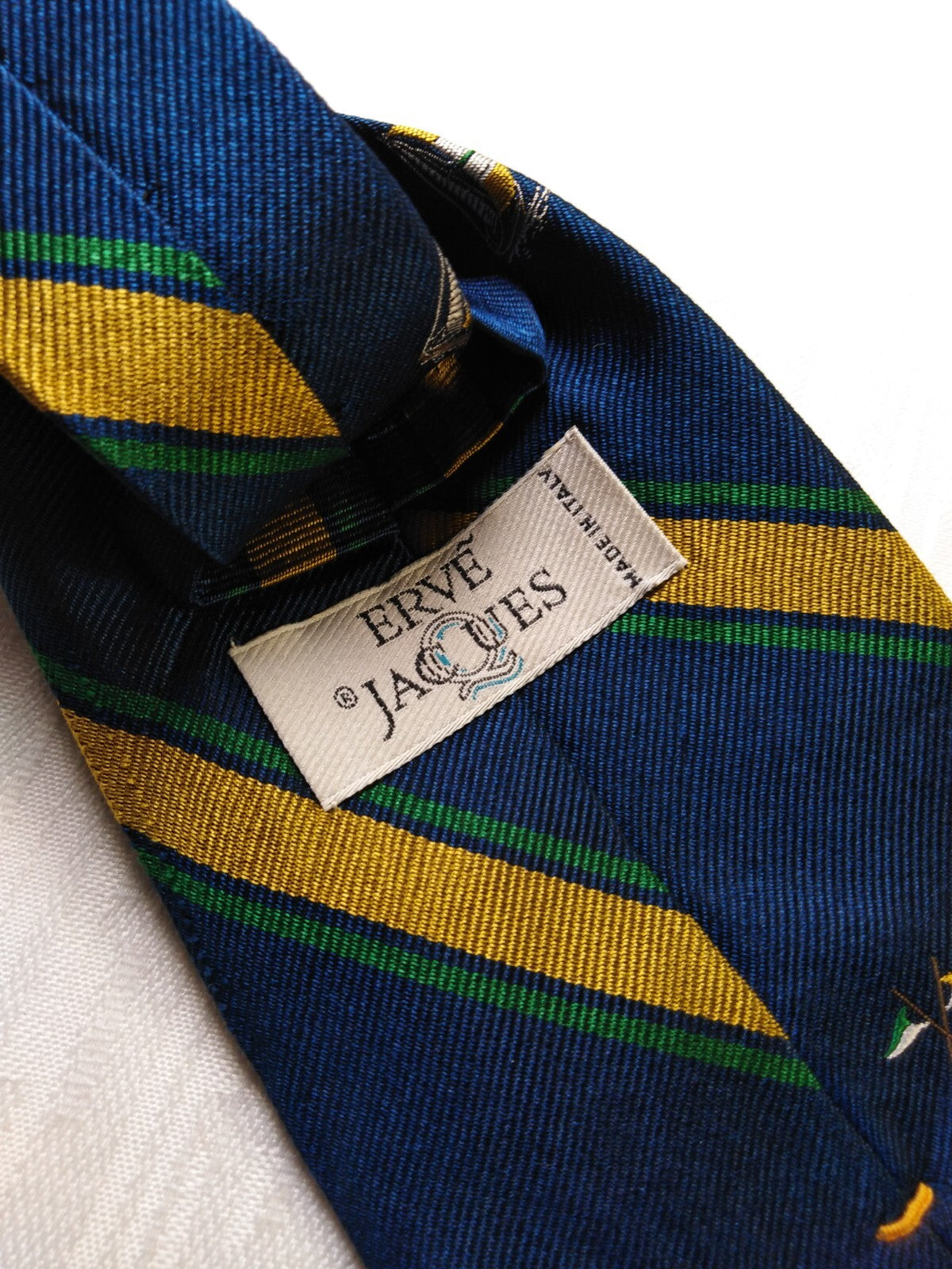 ERVE JACQUES 100% SETA SILK TIE CRAVATTA NECKTIE MADE ITALY VINTAGE CLASSIC