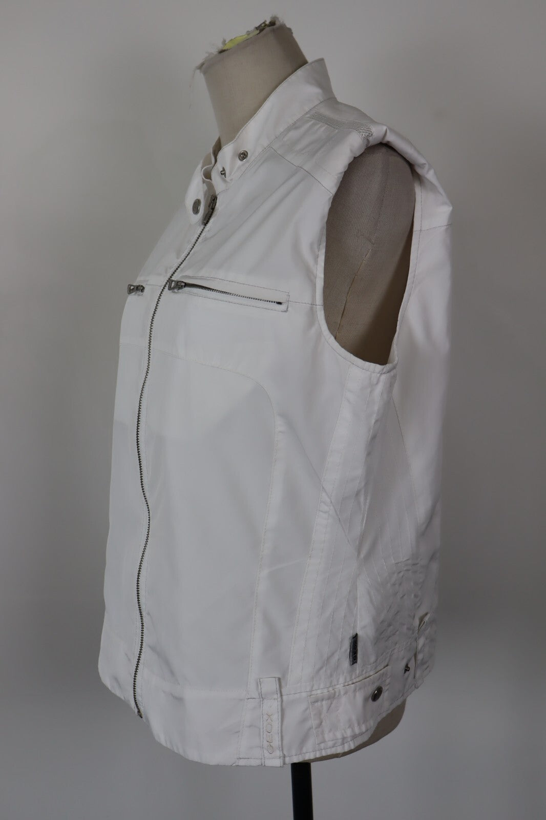 GEOX GIUBBINO SMANICATO GILET DONNA TG 50 WOMAN CASUAL JACKET VINTAGE
