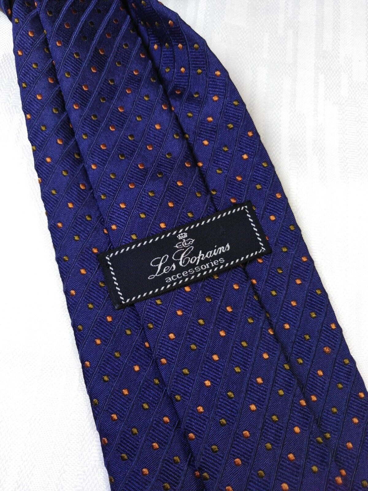 LES COPAINS 100% SILK TIE SETA CRAVATTA NECKTIE ITALY VINTAGE CLASSIC