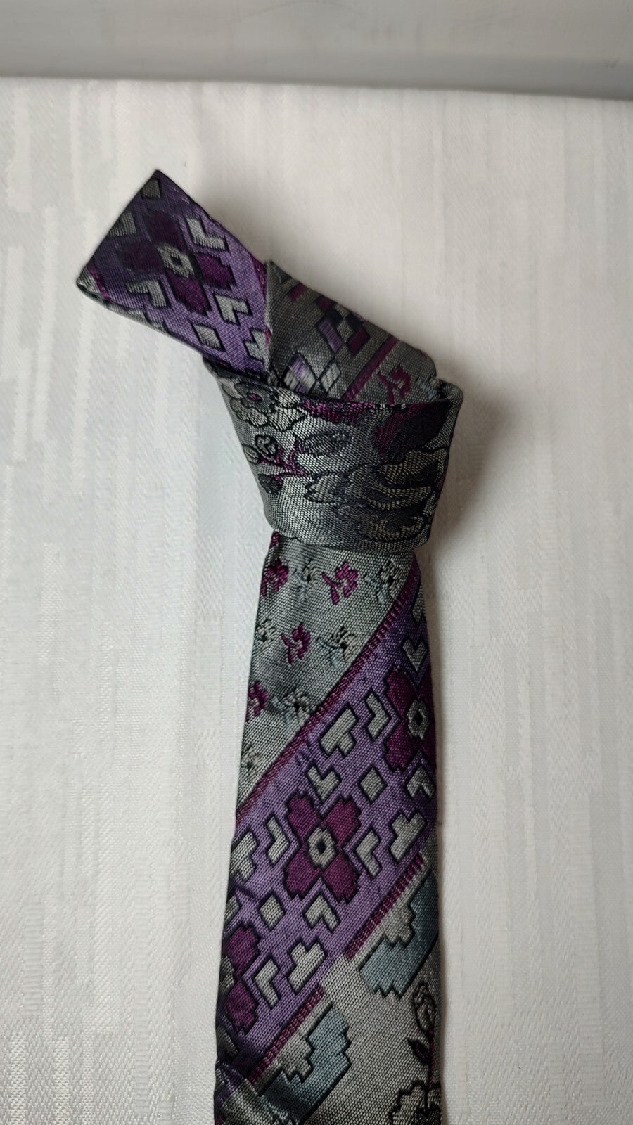 PROCHOWNICK 100%  SILK TIE SETA CRAVATTA NECKTIE MADE IN ITALY