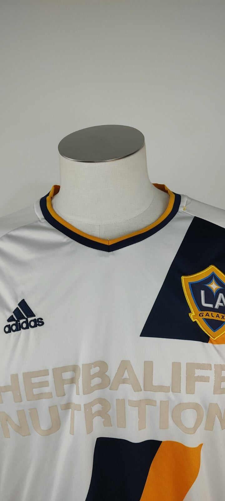 ADIDAS LA GALAXY MAGLIA CALCIO UOMO Tg XL SOCCER MAN VINTAGE JERSEY 8 GERRARD