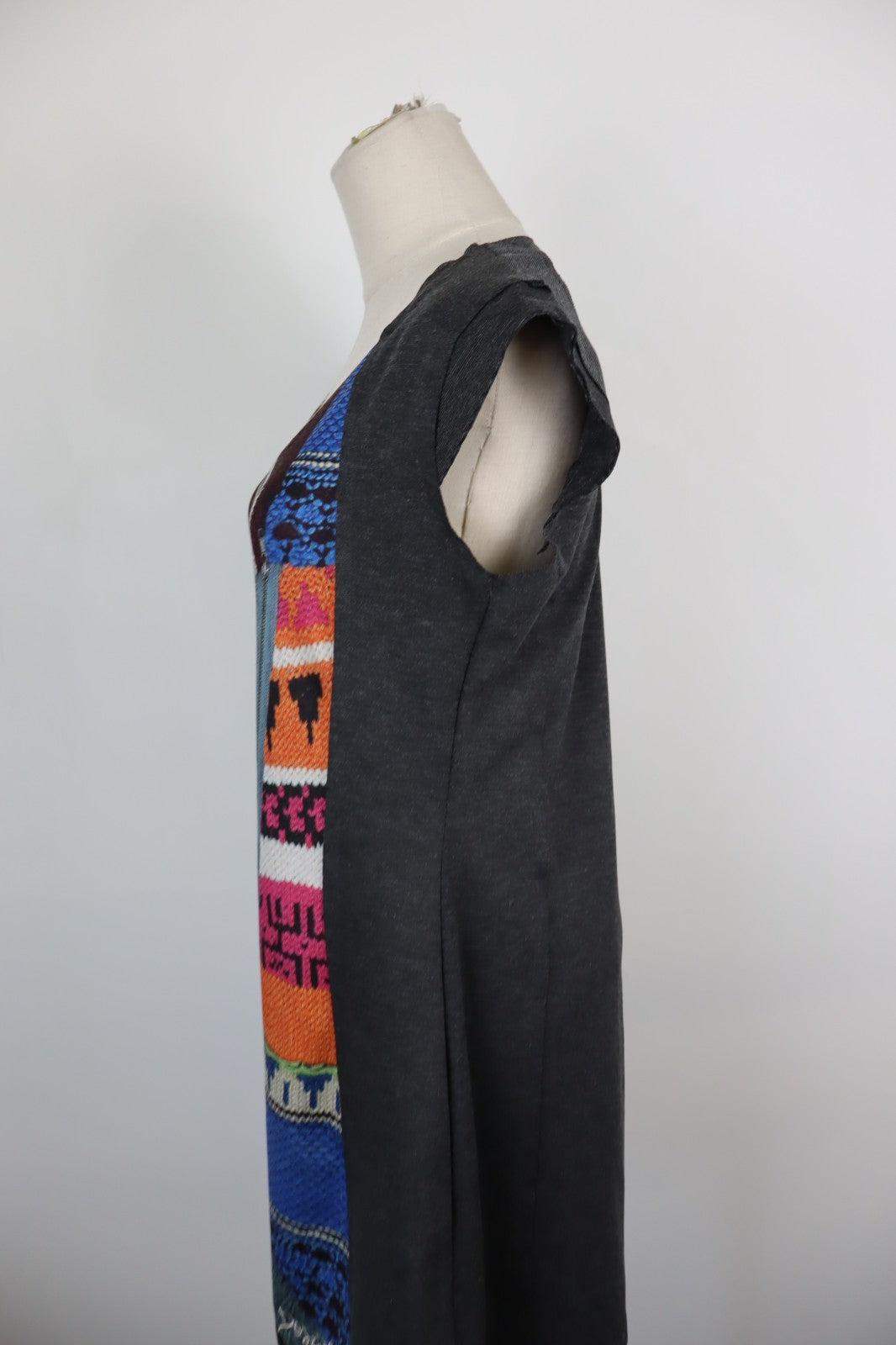 DESIGUAL VESTITO  DONNA TG 48 WOMAN CASUAL VINTAGE DRESS ABITO VISCOSA
