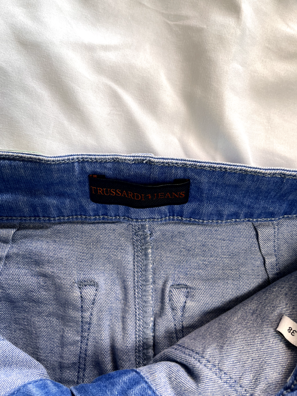 TRUSSARDI JEANS GONNA DONNA WOMAN SKIRT Tg. 38 CASUAL VINTAGE COTONE