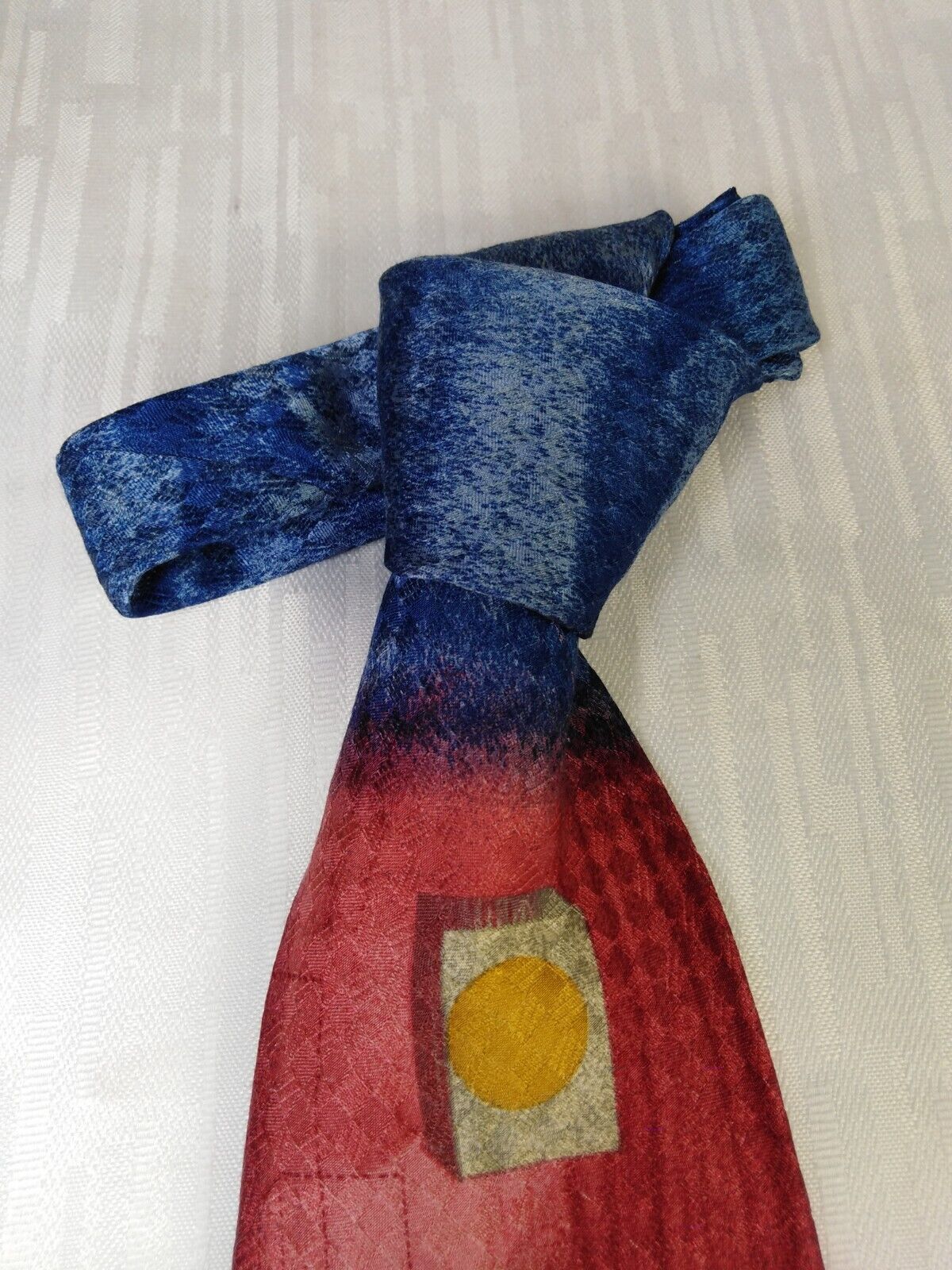 D'AMBROSIO 100% SETA SILK TIE CRAVATTA NECKTIE ITALY VINTAGE CLASSIC
