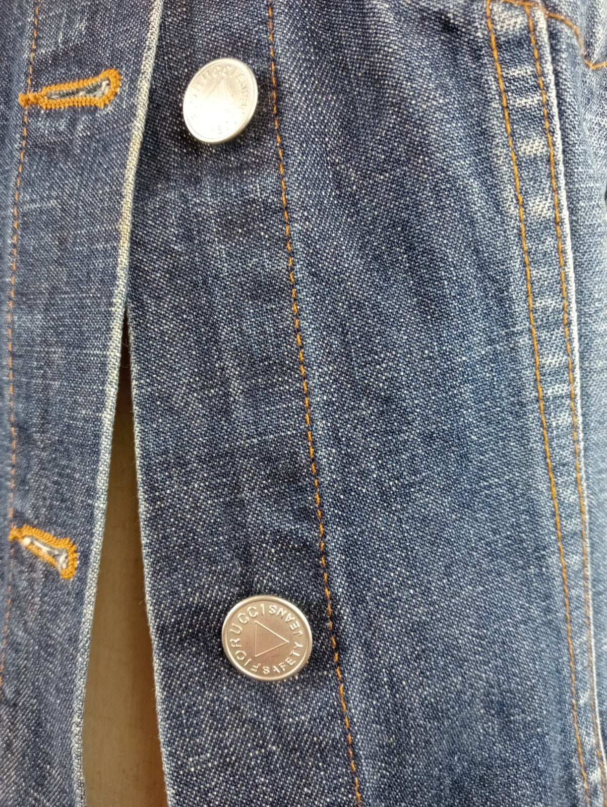 FIORUCCI JEANS GIUBBINO DONNA Tg. S WOMAN CASUAL JACKET COTONE DENIM ITALY