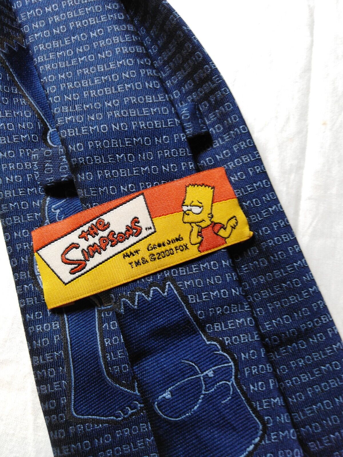 THE SIMPSONS BART MATT GROENING TIE SETA CRAVATTA NECKTIE
