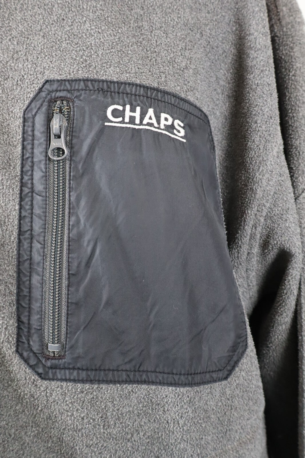 CHAPS FELPA CON ZIP JACKET UOMO Tg XL SPORT MAN SWEATSHIRT CASUAL VINTAGE