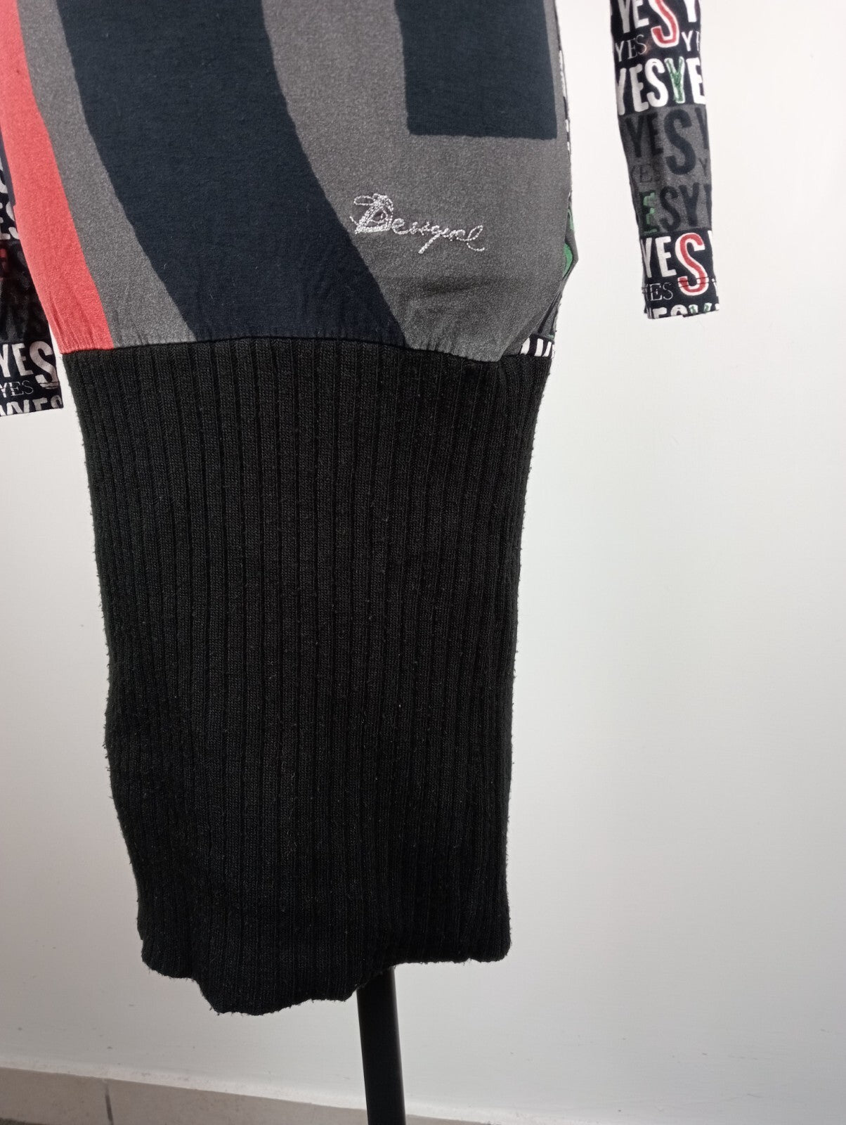 DESIGUAL VESTITO ABITO DONNA TG. XS WOMAN CASUAL VINTAGE DRESS