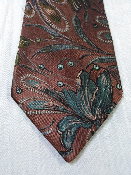 GIAN MARCO VENTURI 100% SILK TIE SETA CRAVATTA NECKTIE MADE IN ITALY