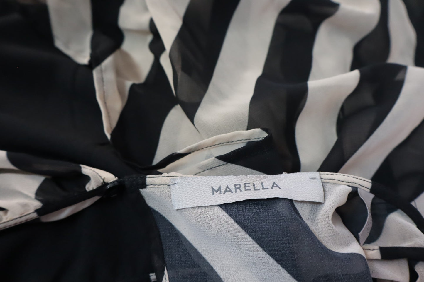 MARELLA MAGLIA BLUSA DONNA TG. S WOMAN CASUAL VINTAGE T-SHIRT TOP VOLANT LOGO