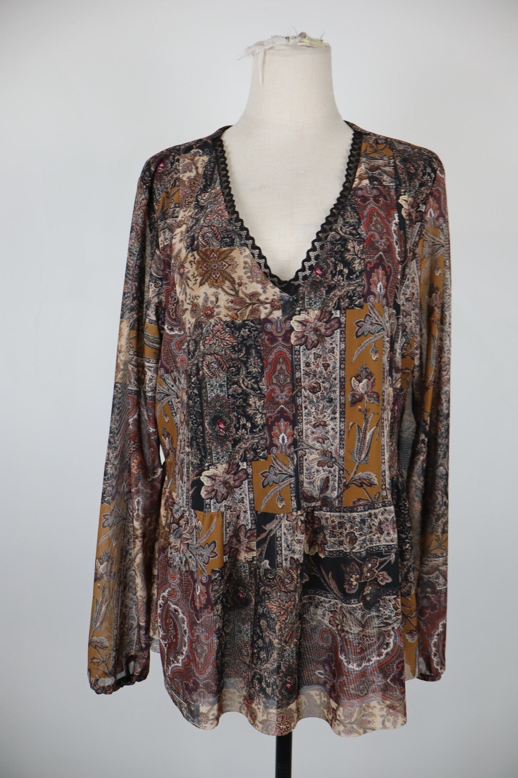 DESIGUAL MAGLIA DONNA TG. XL WOMAN T-SHIRT CASUAL VINTAGE