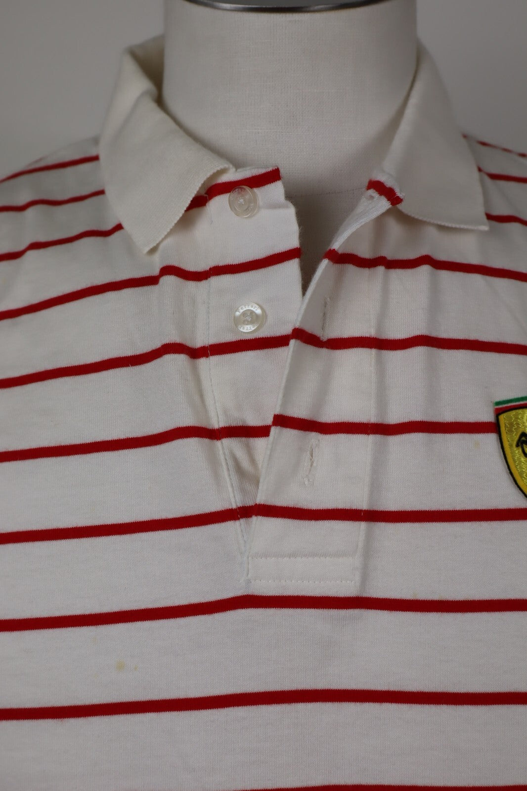 FERRARI FORMULA 1 F1 POLO MAGLIA UOMO Tg L MAN VINTAGE SPORT CON TAG COTONE