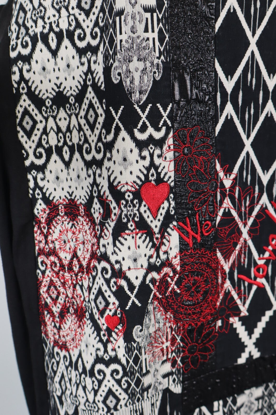 DESIGUAL VESTITO ABITO DONNA TG. L WOMAN CASUAL VINTAGE DRESS VARIOPINTO