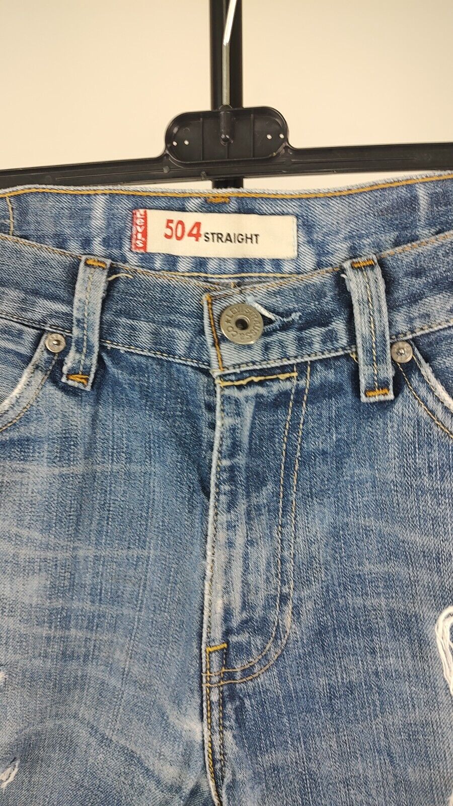 LEVI'S 504 PANTALONCINO DENIM JEANS DONNA TG W33 WOMAN VINTAGE SHORTS