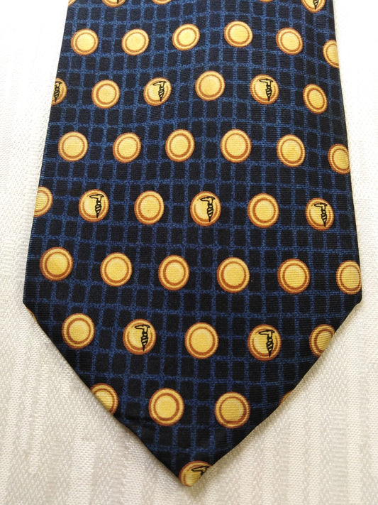 TRUSSARDI 100% SILK TIE SETA CRAVATTA NECKTIE MADE IN ITALY CLASSIC