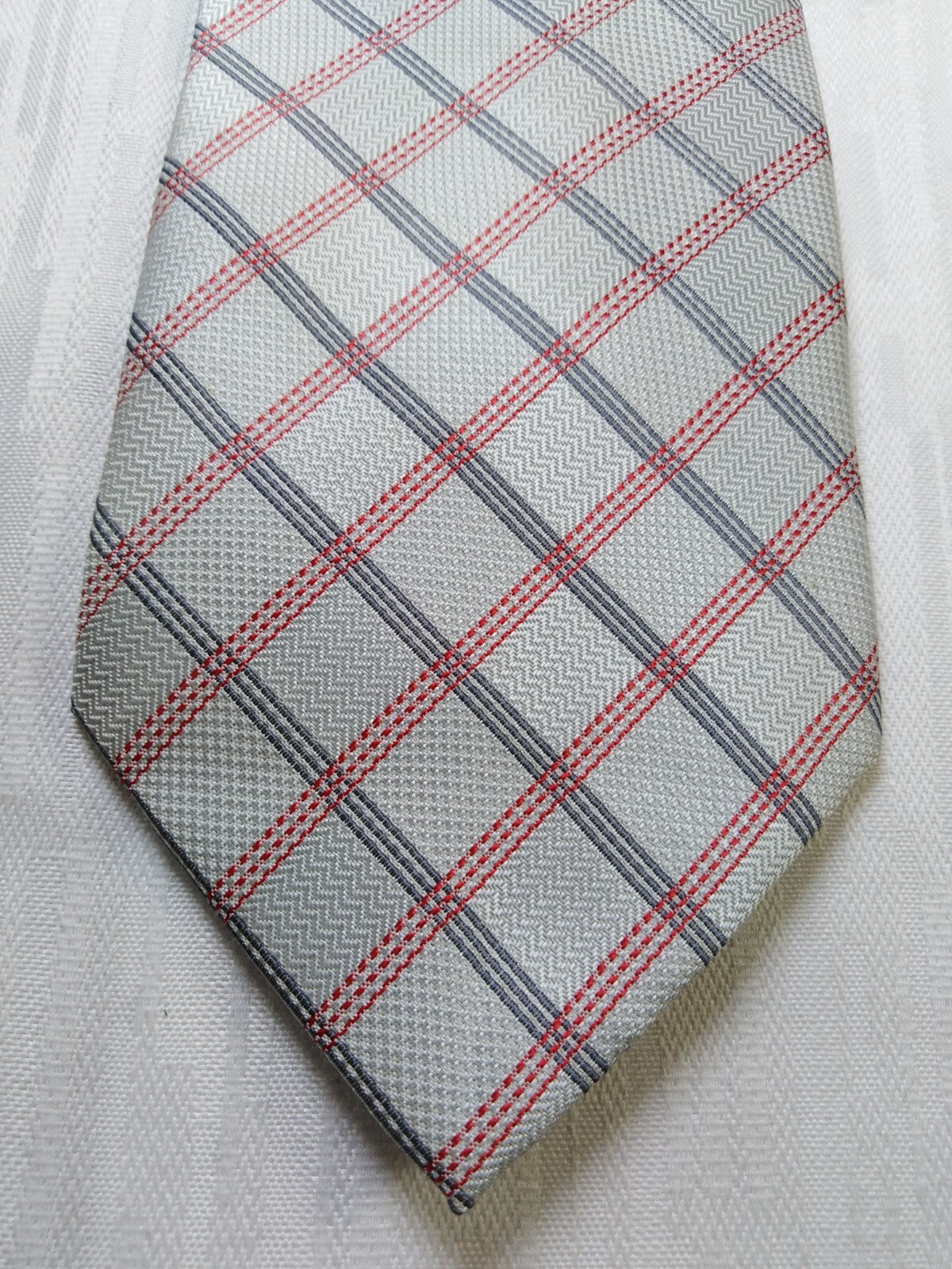 ROCCOBAROCCO 100% SILK TIE SETA CRAVATTA NECKTIE MADE  ITALY SELF TIPPED