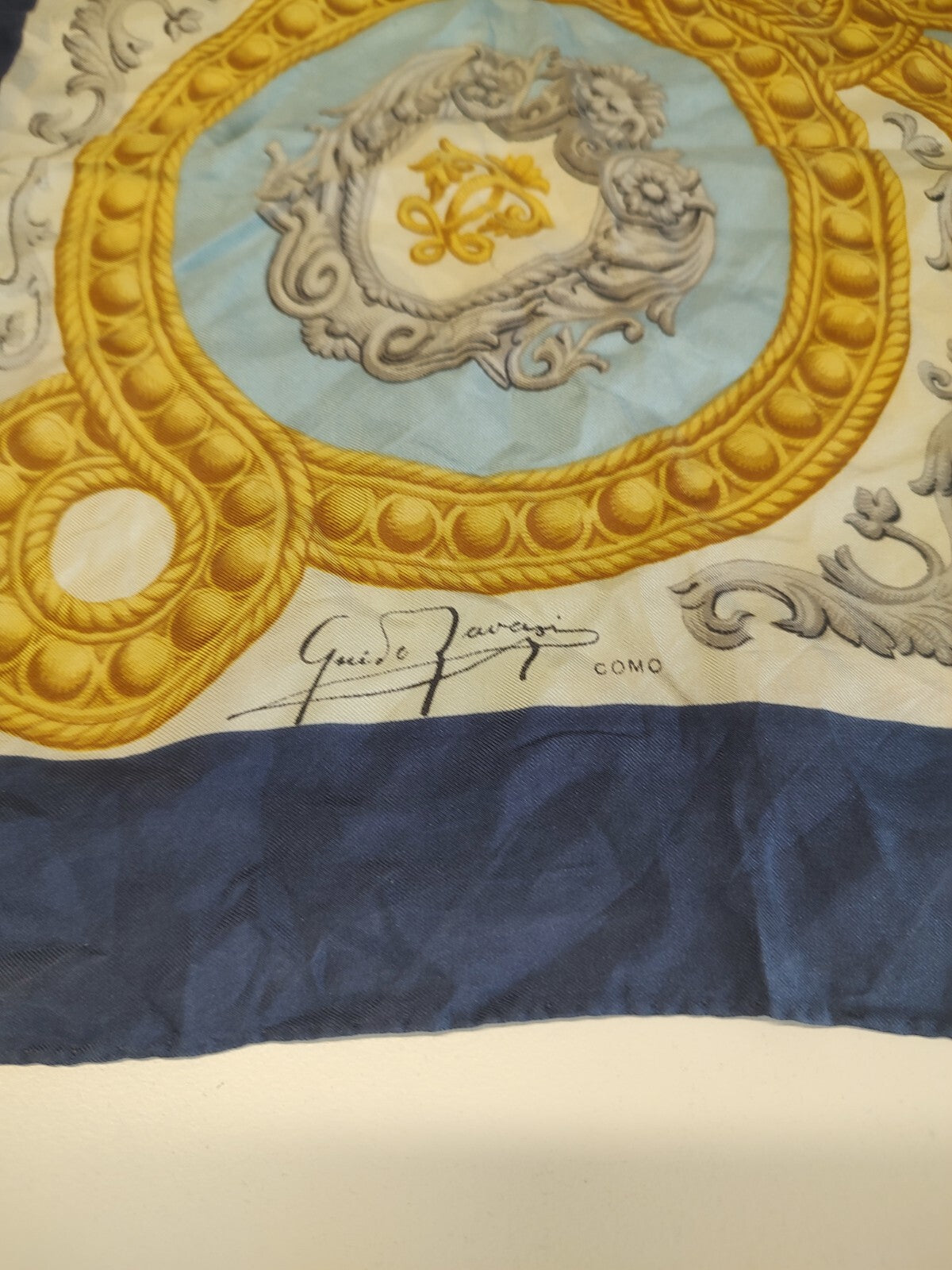 GUIDO TRAVESI COMO FOULARD 100% SILK SETA SCARVES SCARF SQUARE MADE ITALY