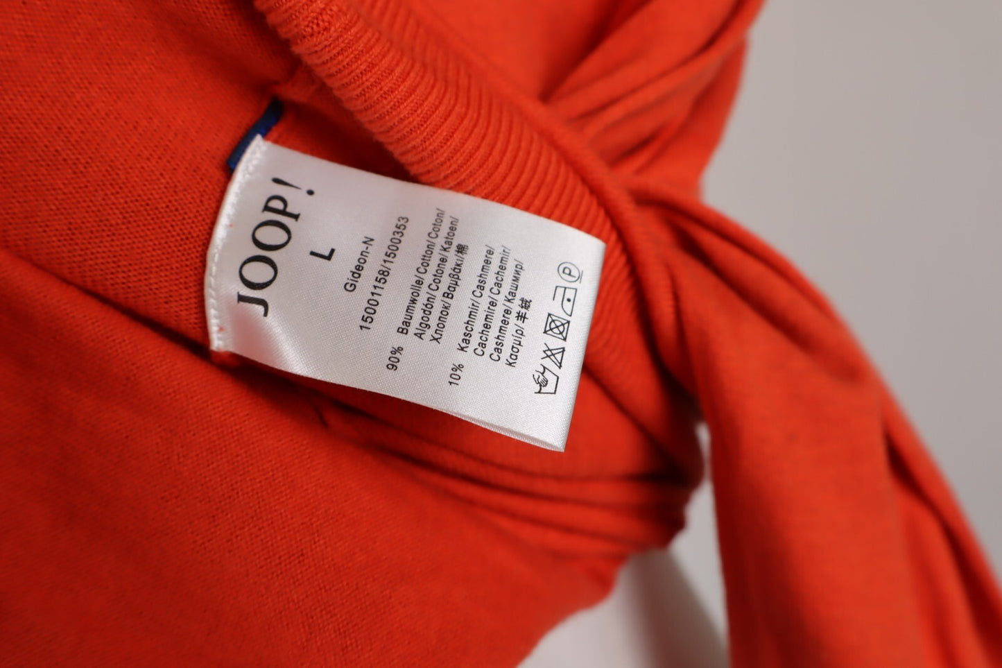 JOOP! MAGLIONE MAGLIA COTONE CASHMERE UOMO TG L MAN SWEATER CASUAL VINTAGE