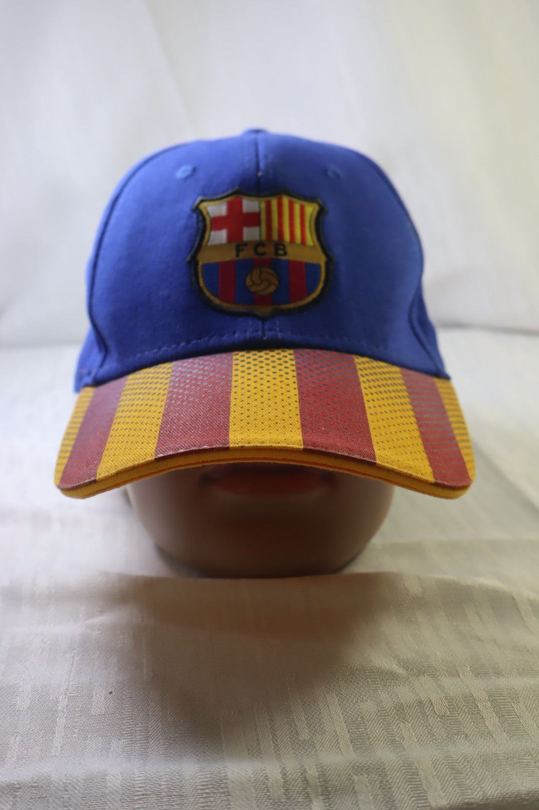 FCB BARCELLONA CAPPELLO BERRETTO UOMO CALCIO SOCCER TAGLIA UNICA HAT VINTAGE