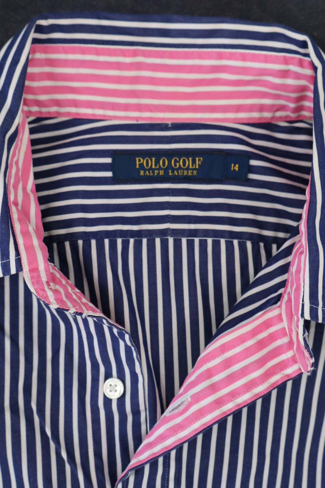 RALPH LAUREN POLO GOLF CAMICIA DONNA TG 14 WOMAN SHIRT CASUAL VINTAGE COTONE