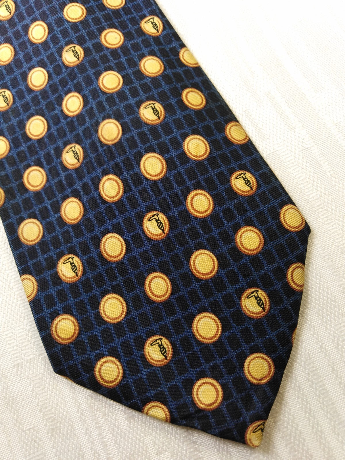 TRUSSARDI 100% SILK TIE SETA CRAVATTA NECKTIE MADE IN ITALY CLASSIC
