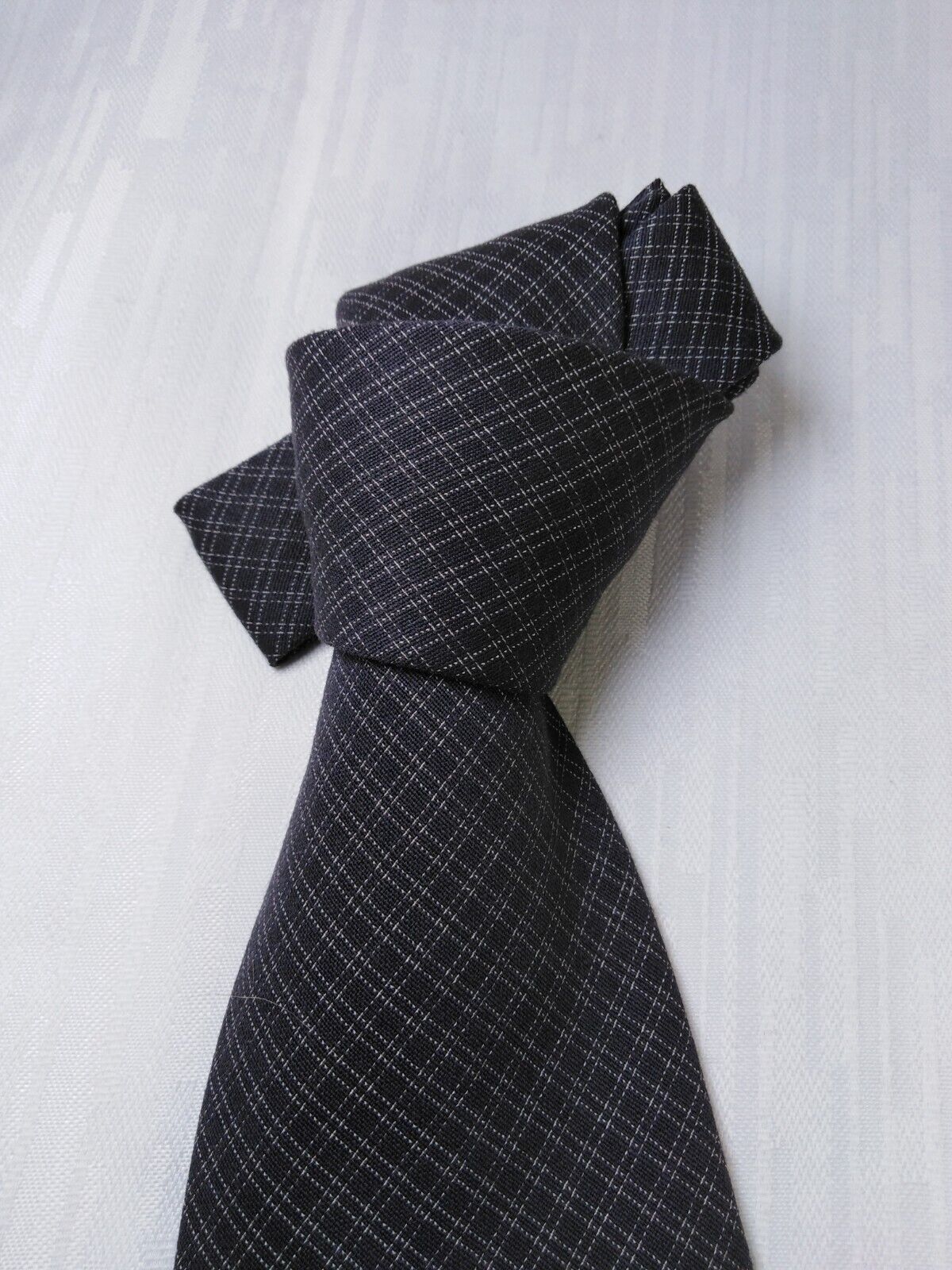 MARIELLA BURANI 100% LANA WOOL TIE CRAVATTA NECKTIE ITALY VINTAGE CLASSIC