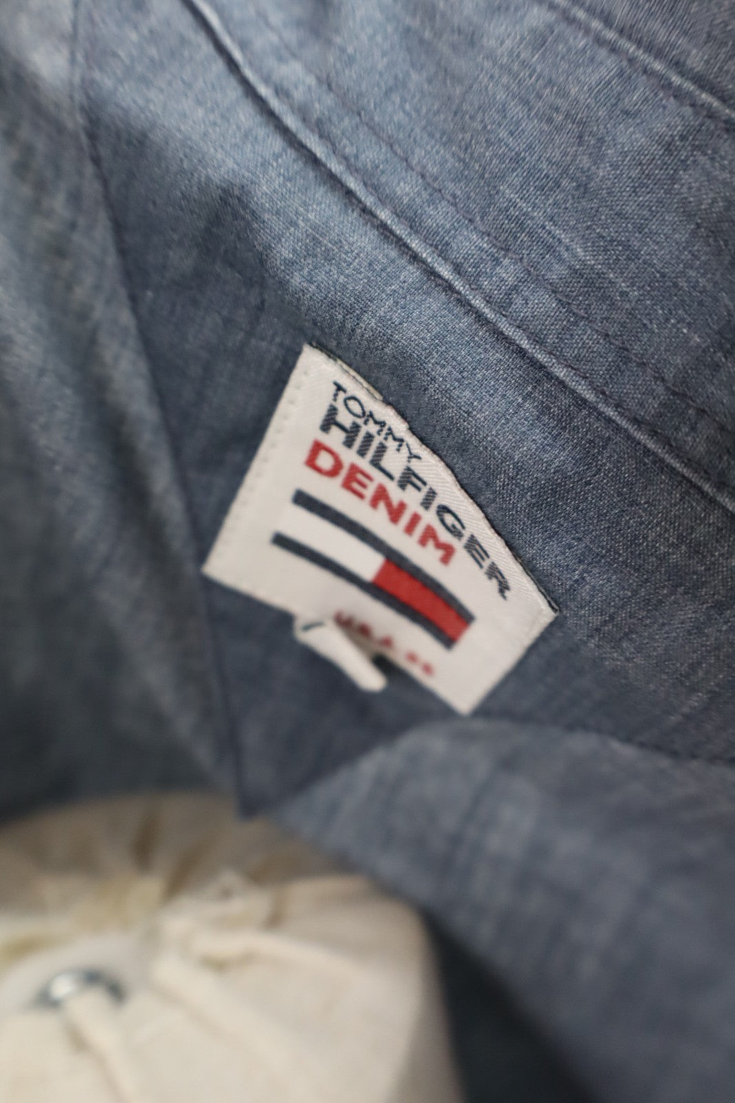 TOMMY HILFIGER DENIM CAMICIA DONNA TG L WOMAN SHIRT CASUAL COTONE VINTAGE