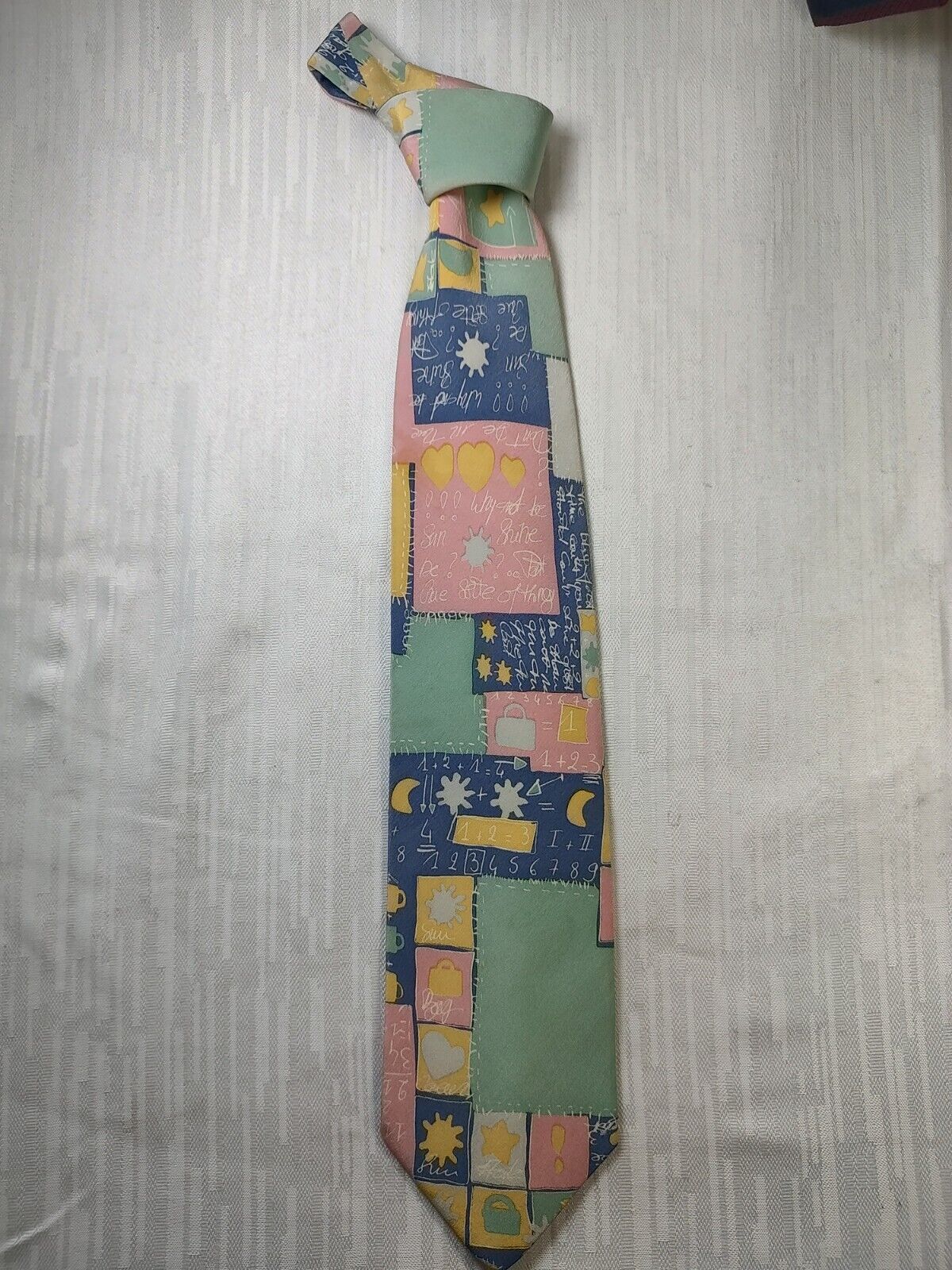 PROCHOWNICK 100% SILK TIE SETA CRAVATTA NECKTIE MADE IN ITALIA CLASSIC