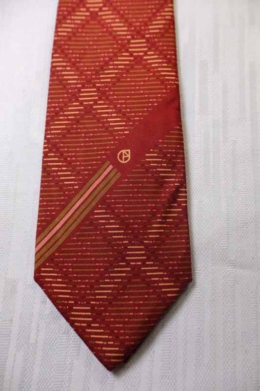 NAZARENO GABRIELLI 100% SETA SILK TIE CRAVATTA NECKTIE VINTAGE CLASSIC ITALY