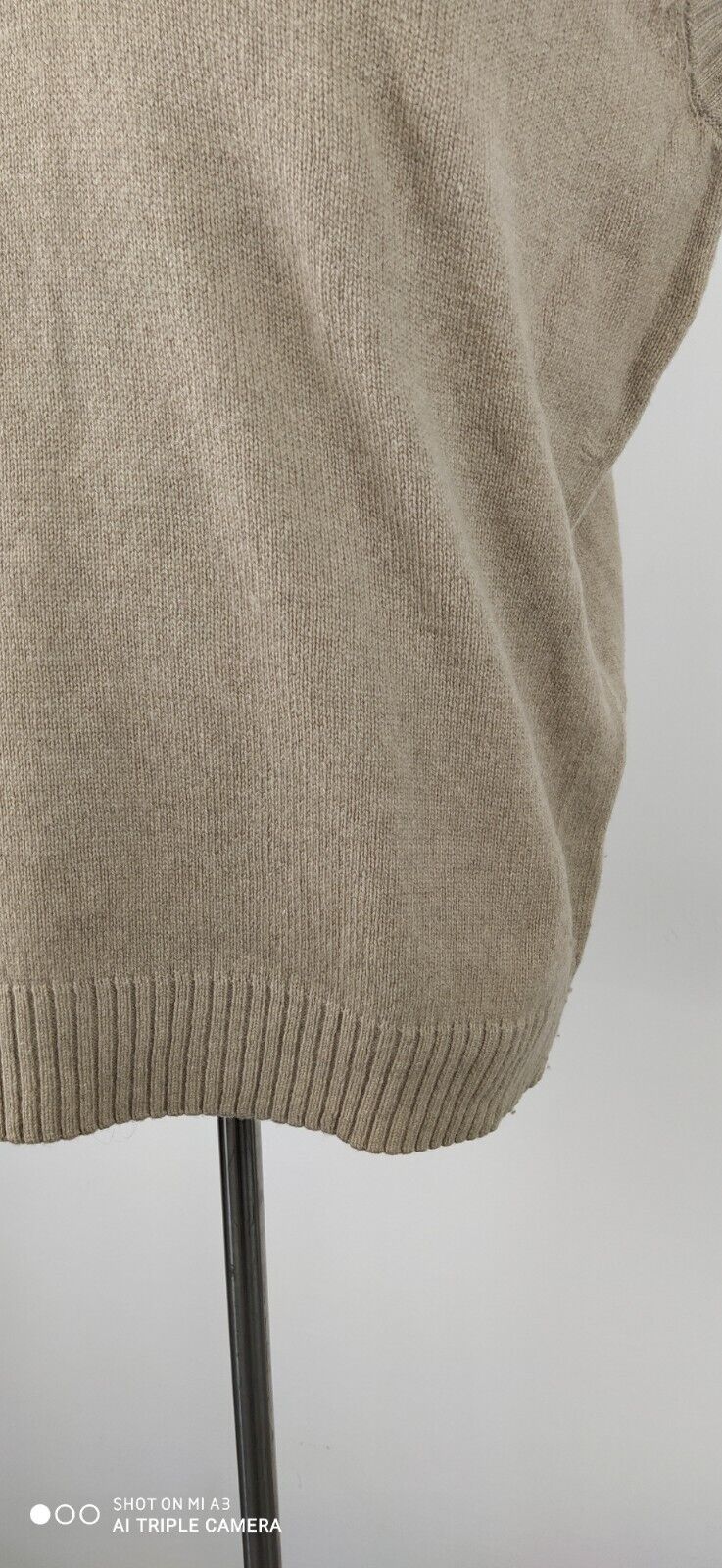 CAMPERA MAGLIONE SMANICATO GILET LANA UOMO L MAN SWEATER CASUAL VINTAGE ITALY