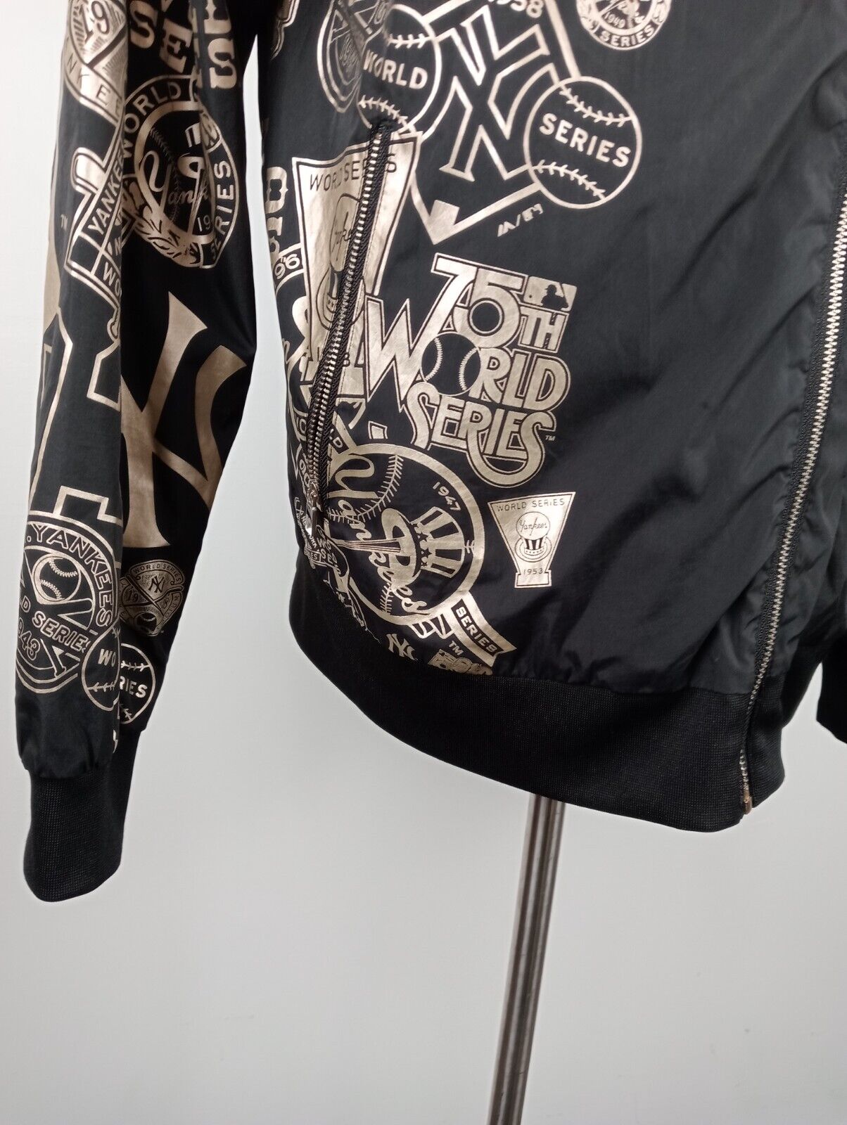 MAJESTIC NY YANKEES  BASEBALL GIUBBINO GIACCA SPORT UOMO Tg L MAN VINTAGE JACKET