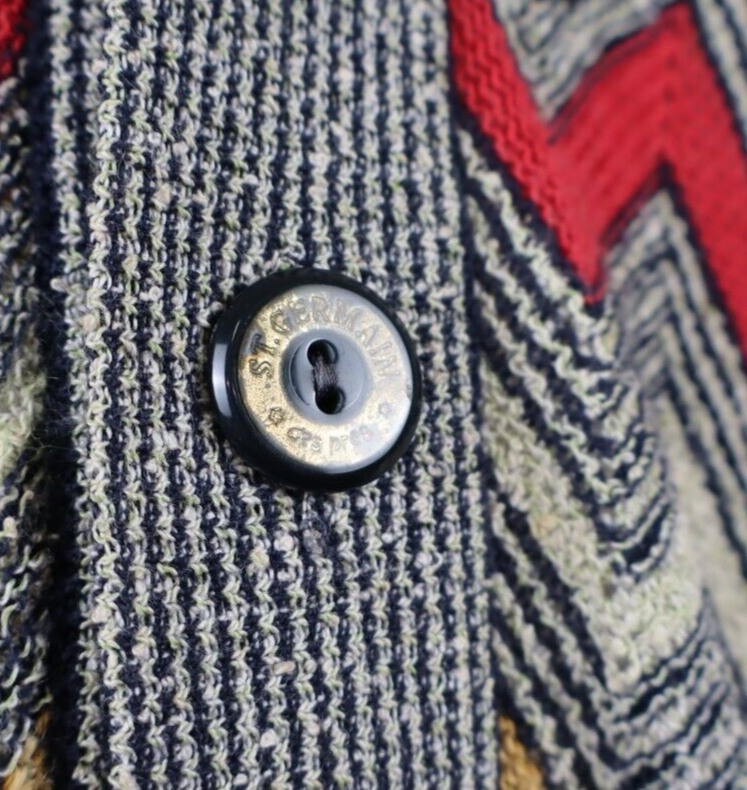 ST. GERMAIN CARDIGAN MAGLIONE COTONE UOMO XL MAN SWEATER CASUAL VINTAGE