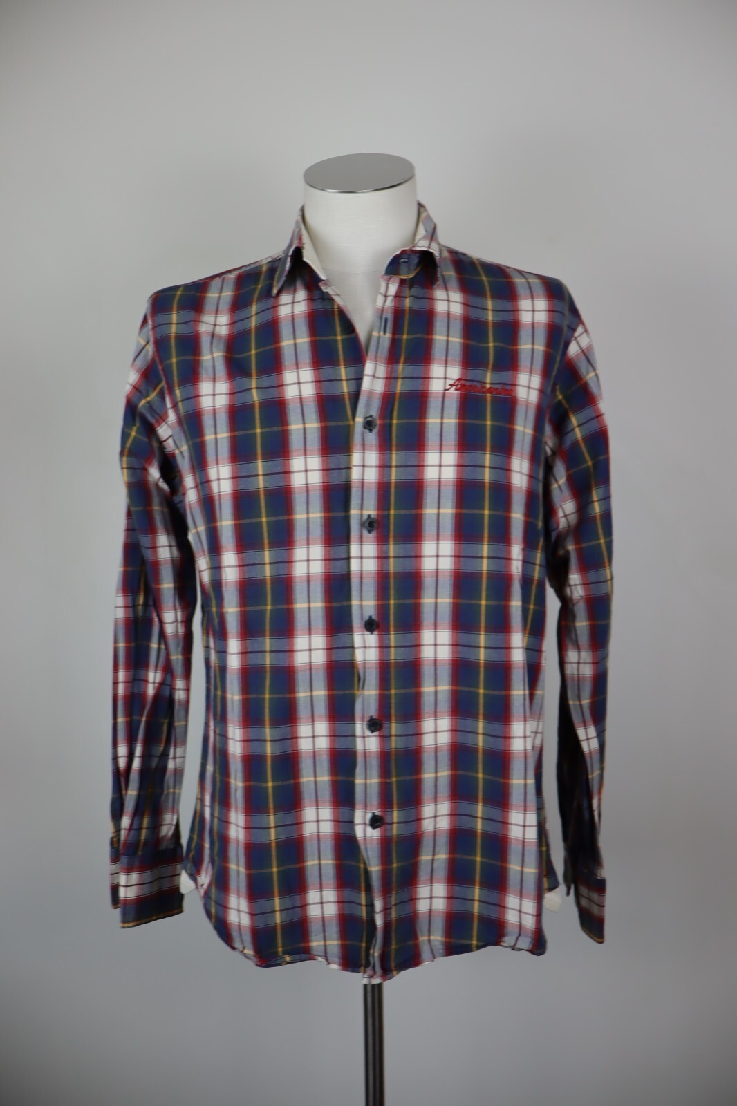 AMERICANINO CAMICIA UOMO COTONE TG. L MAN CASUAL VINTAGE SHIRT COTTON