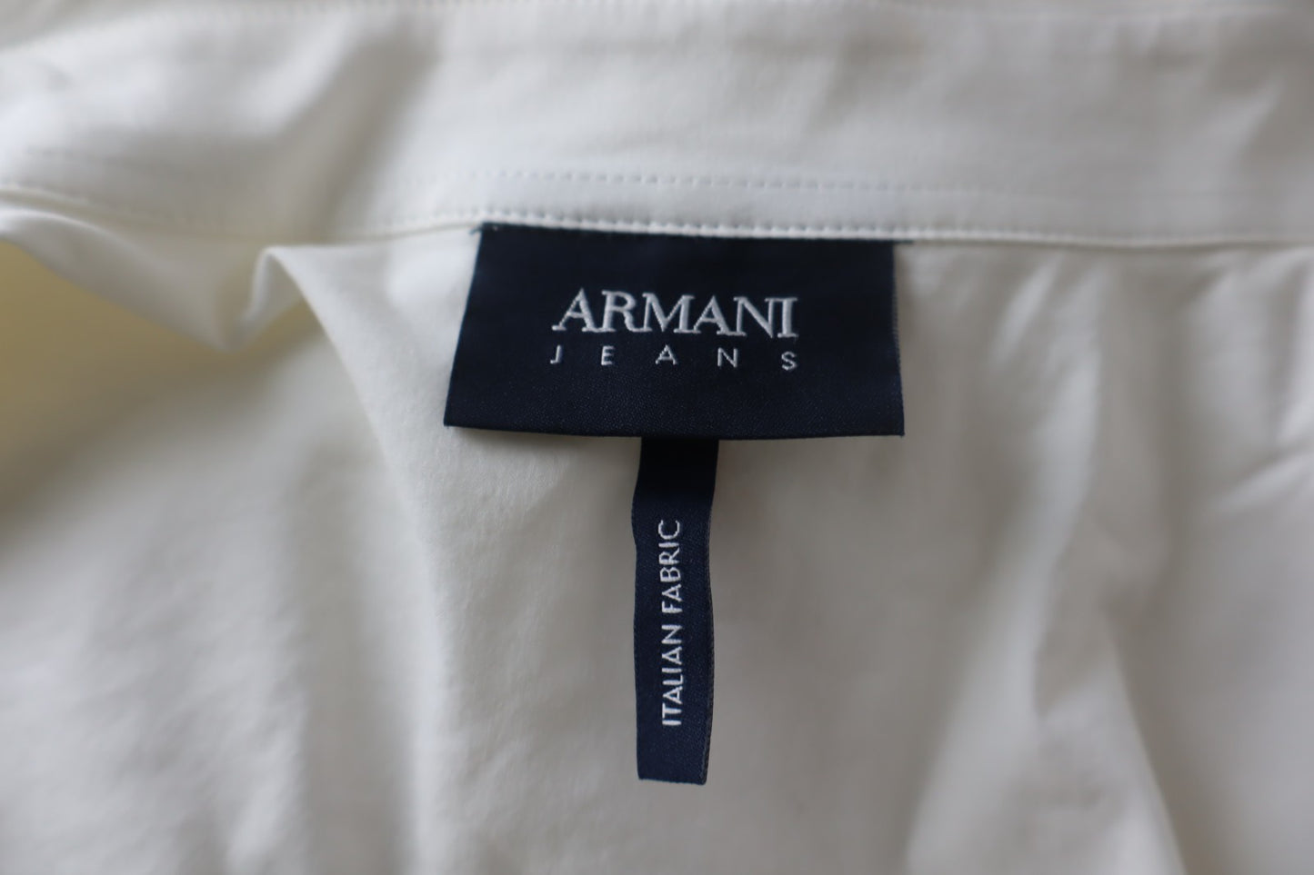 ARMANI JEANS CAMICIA UOMO COTONE TG. S SLIM MAN CASUAL VINTAGE COTTON SHIRT