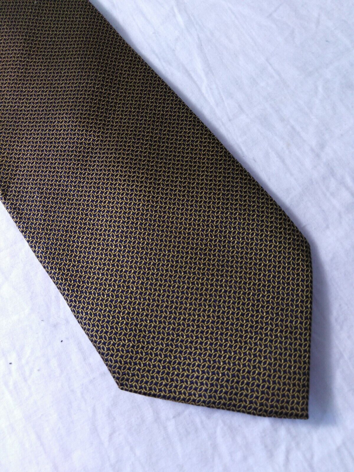 L'ARTE DELLA CAMICIA  SILK TIE SETA CRAVATTA SELF TIPPED NECKTIE MADE IN ITALY