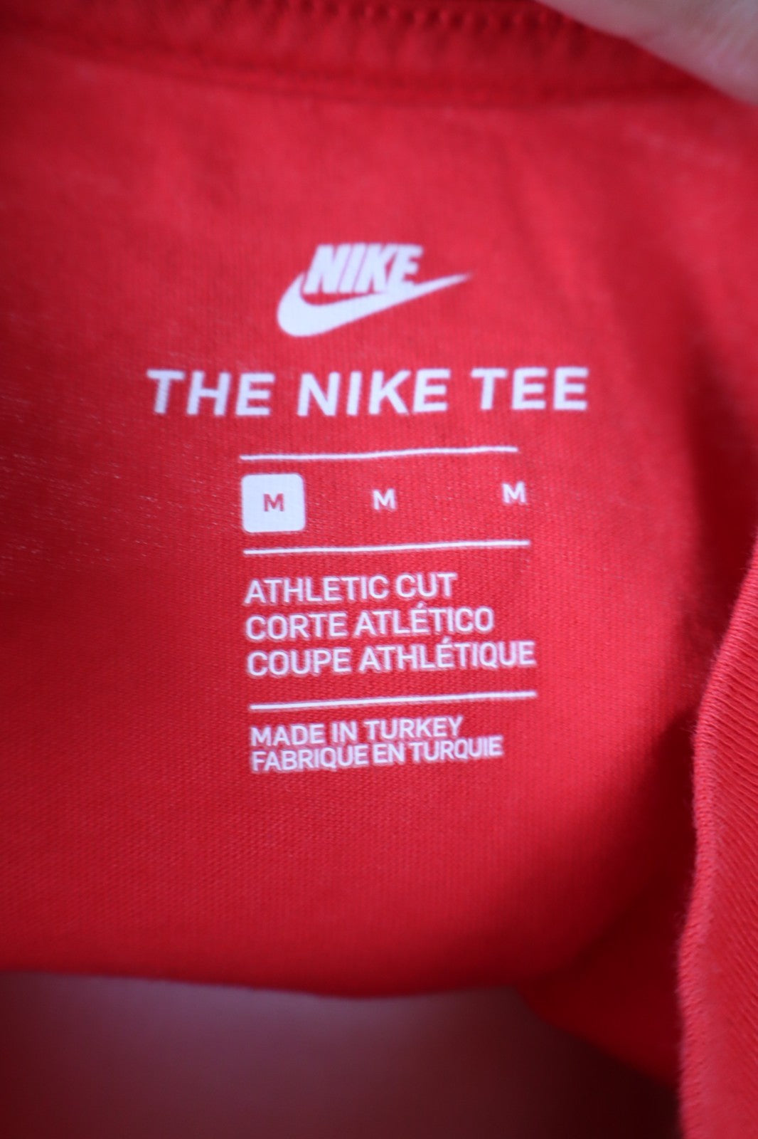 NIKE AIR MAGLIA UOMO TG. M MAN T-SHIRT VINTAGE CASUAL LOGO ITALY COTONE