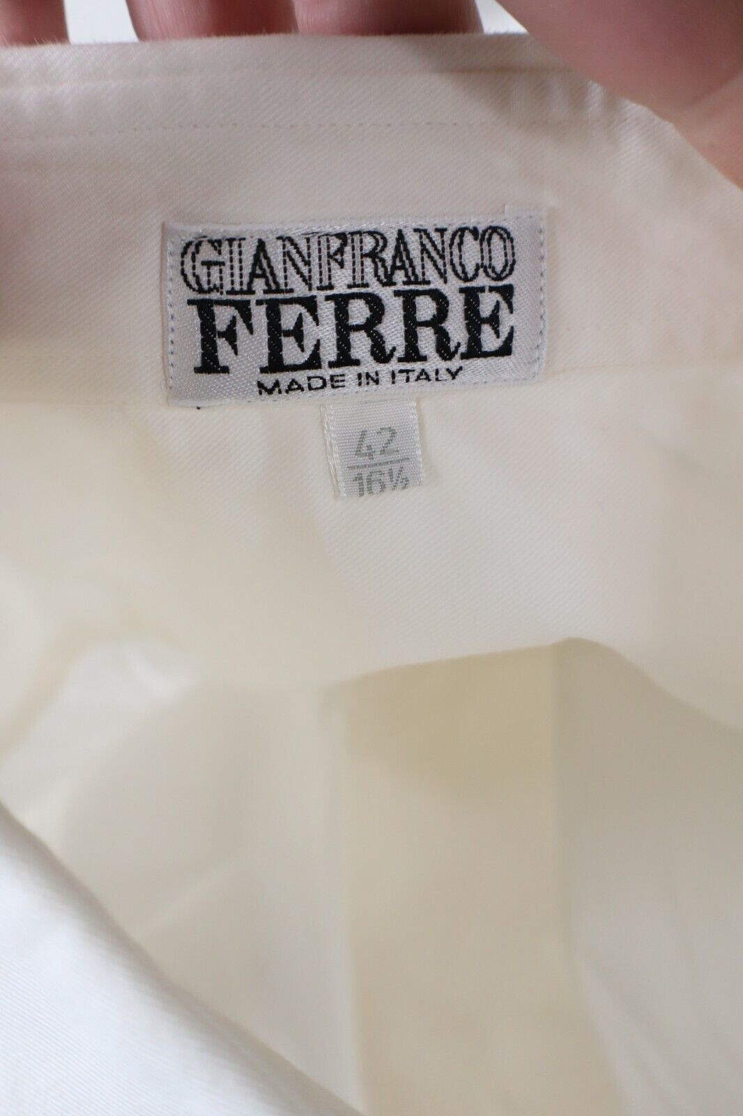 GIANFRANCO FERRE' CAMICIA UOMO COTONE TG. 42 MAN CASUAL VINTAGE SHIRT