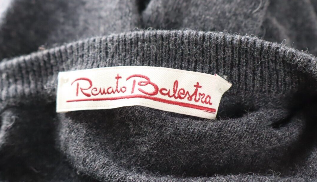 RENATO BALESTRA MAGLIONE LANA CASHMERE UOMO TG L 52 MAN SWEATER CASUAL VINTAGE