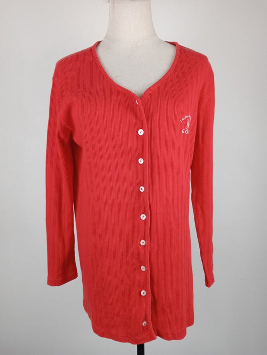 LAURA BIAGIOTTI GOLF CARDIGAN MAGLIONE COTONE DONNA XL WOMAN CASUAL SWEATER