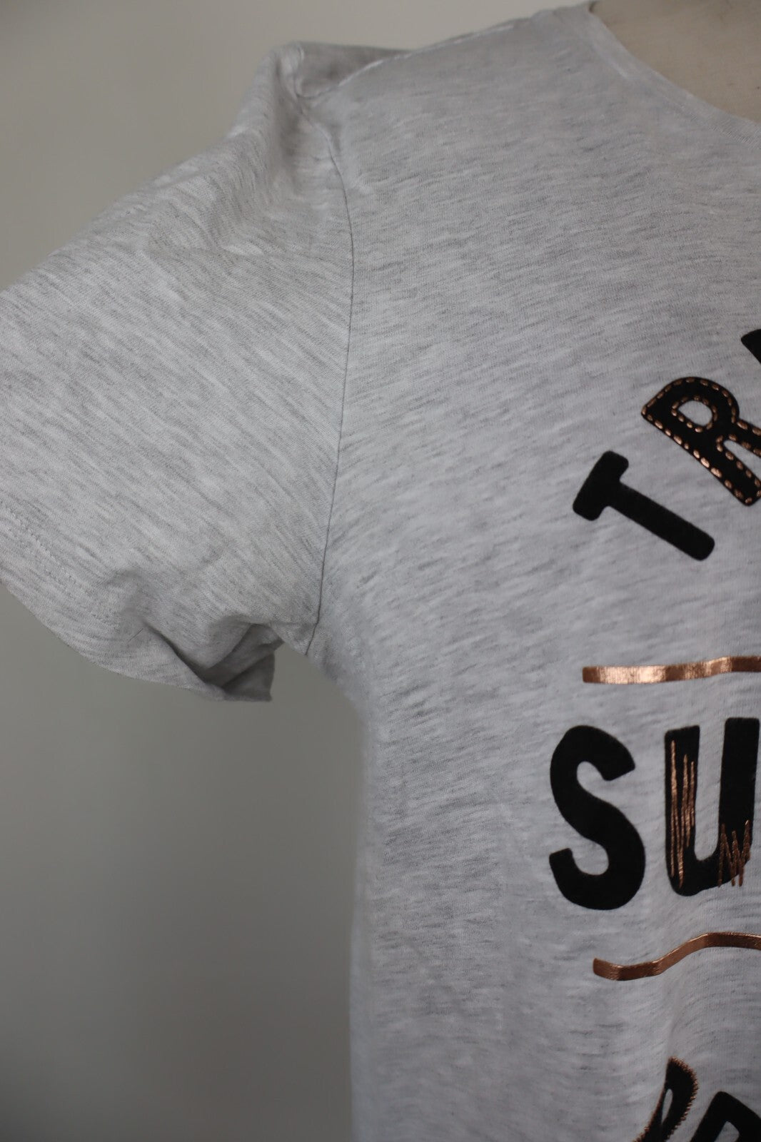 SUPERDRY MAGLIA DONNA TG. 44  WOMAN CASUAL VINTAGE T-SHIRT COTONE COTTON