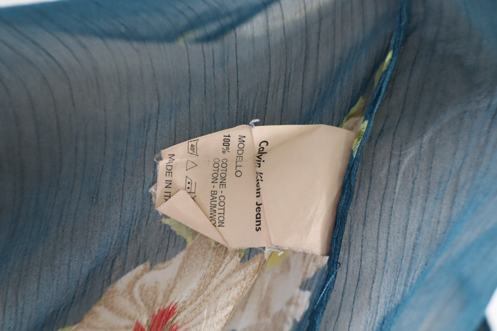 CALVIN KLEIN CK JEANS CAMICIA DONNA TG. S WOMAN CASUAL VINTAGE SHIRT