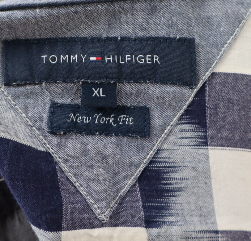 TOMMY HILFIGER CAMICIA COTONE SHIRT UOMO Tg. XL MAN VINTAGE CASUAL COTTON