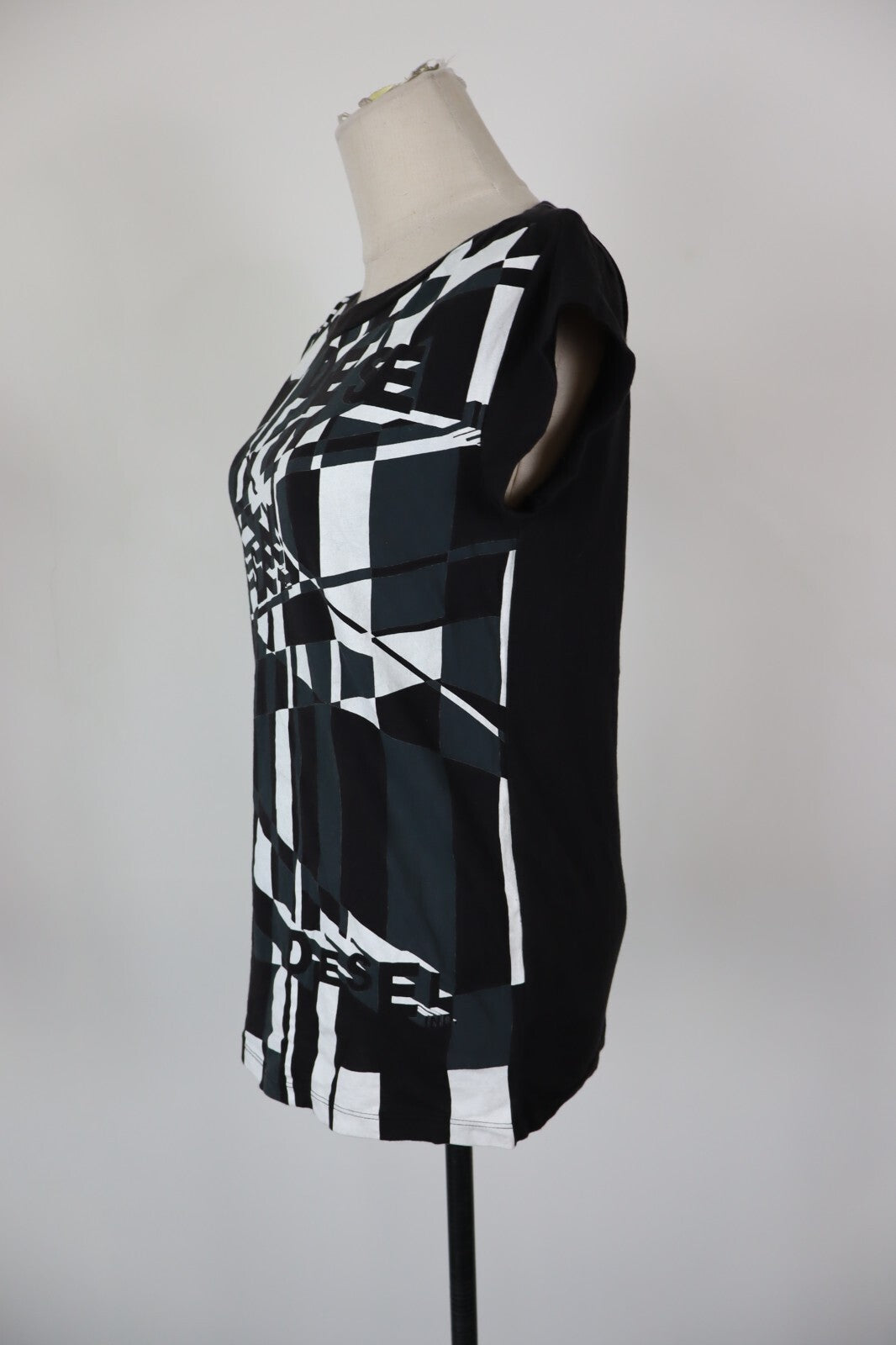 DIESEL MAGLIA COTONE DONNA TG. M WOMAN CASUAL VINTAGE T-SHIRT