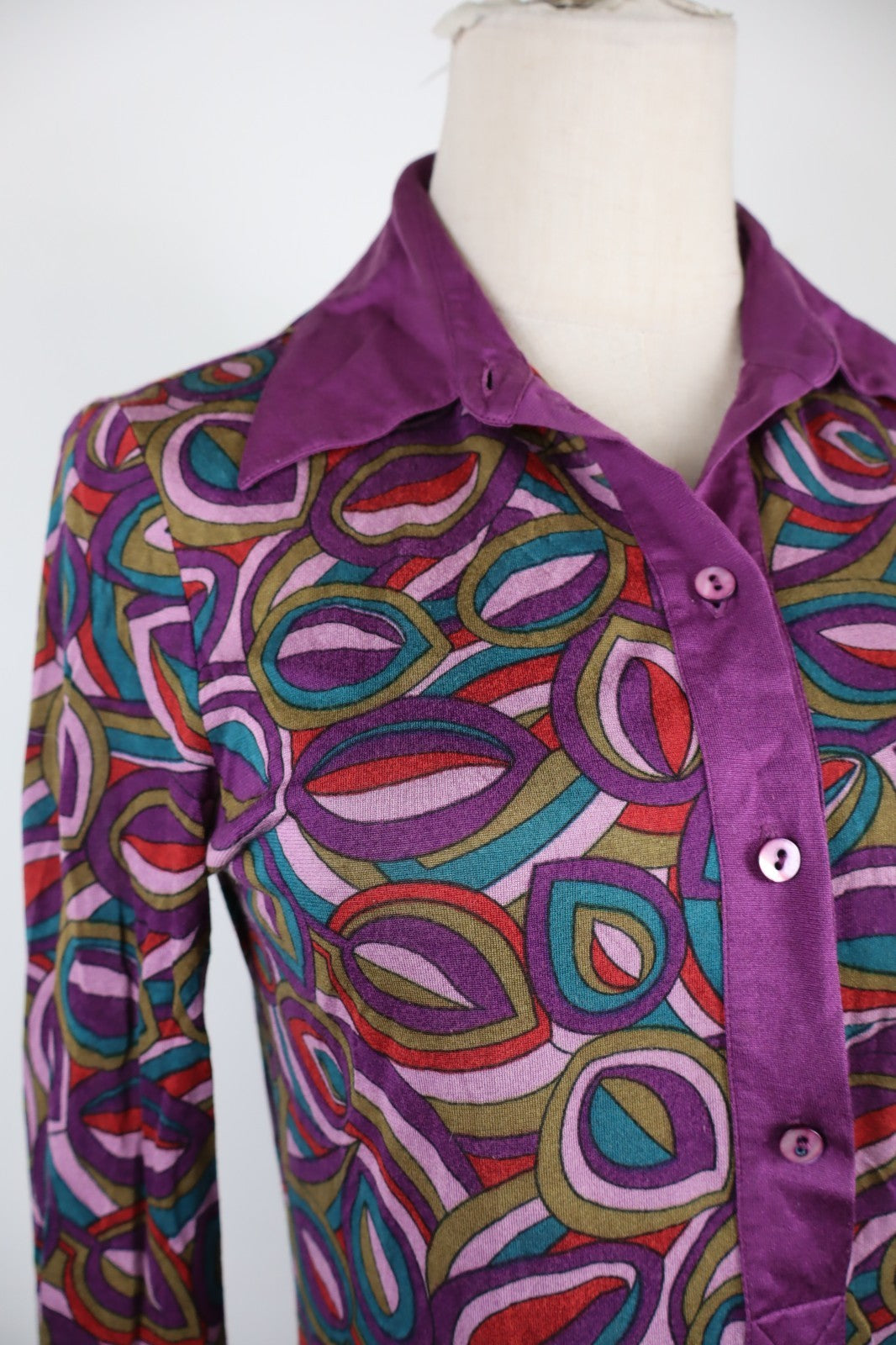 MAX&CO VESTITO ABITO DONNA WOMAN TG S DRESS CASUAL VINTAGE ITALY SETA COTONE