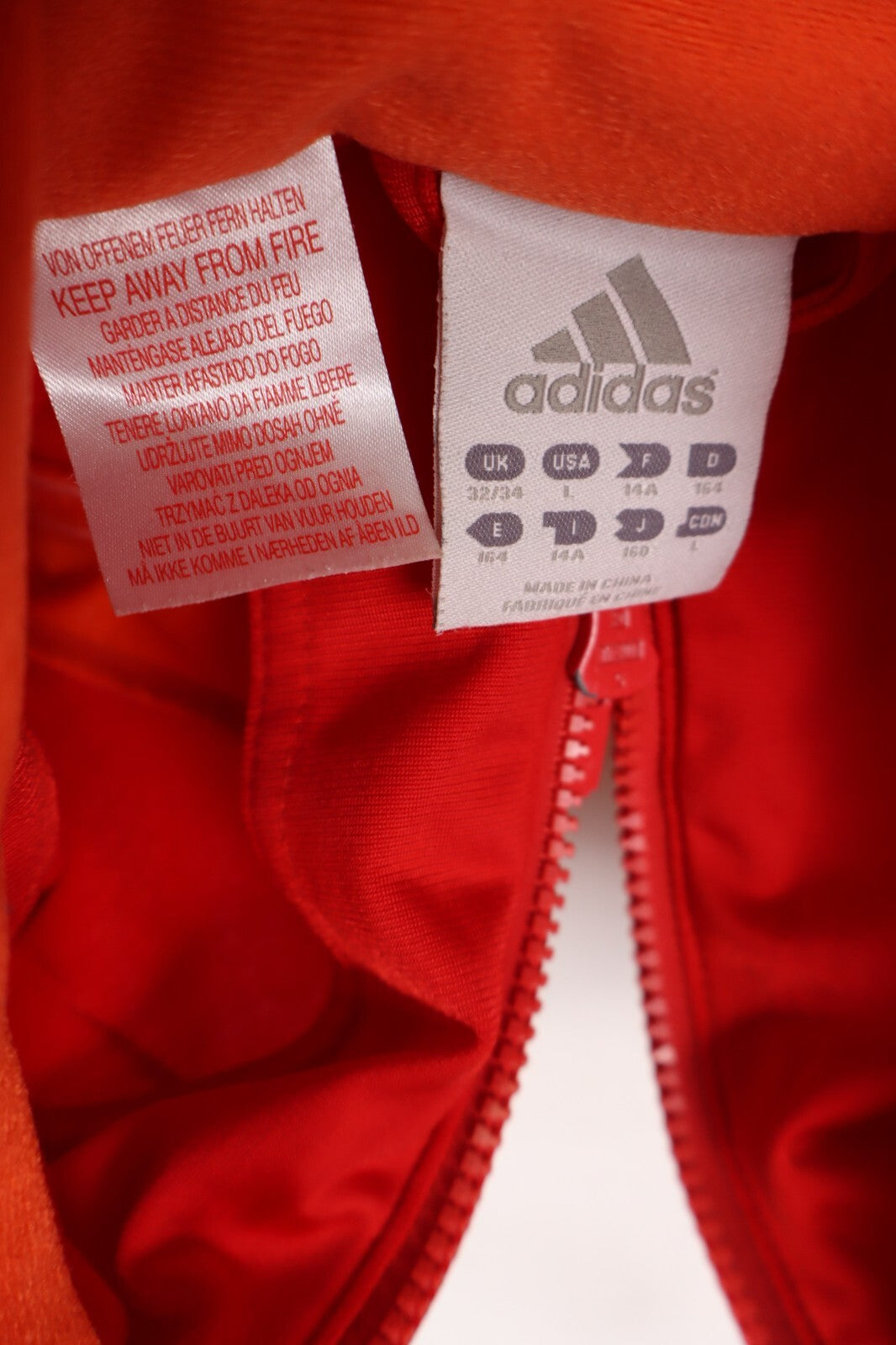 ADIDAS GIACCA SPORTIVA RAGAZZO Tg. 14 ANNI MAN CASUAL SPORT JACKET VINTAGE FELPA
