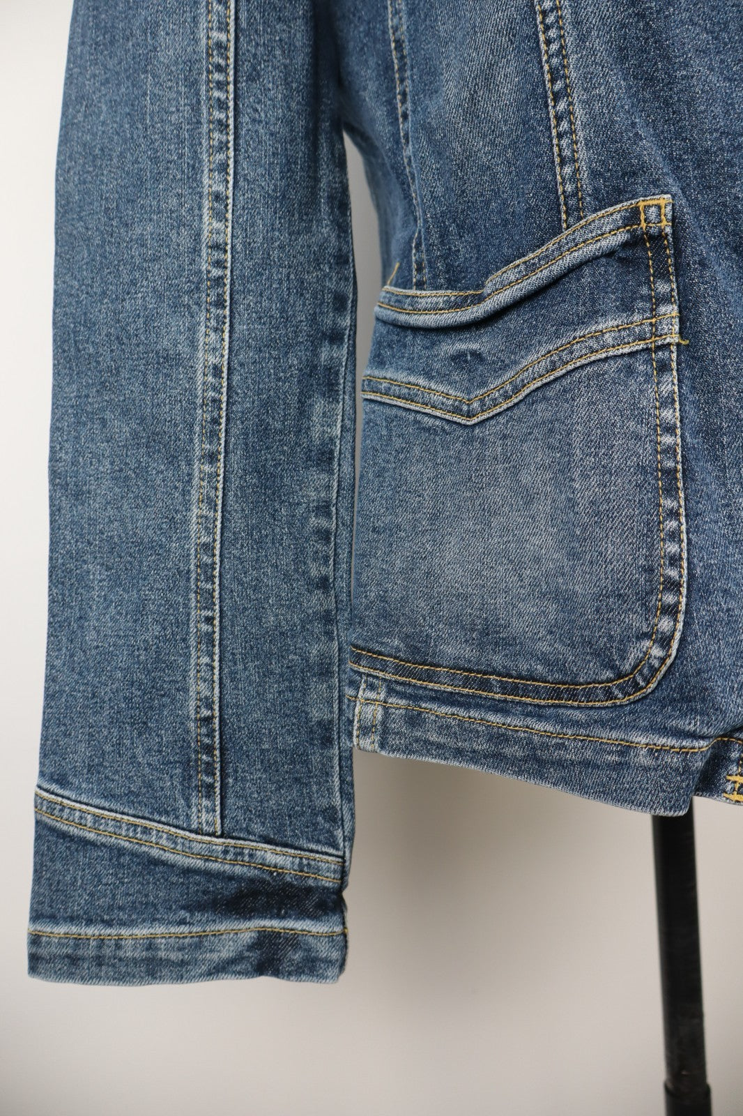 AJ ARMANI JEANS GIUBBINO DENIM DONNA 44 WOMAN CASUAL VINTAGE JACKET INDIGO N003
