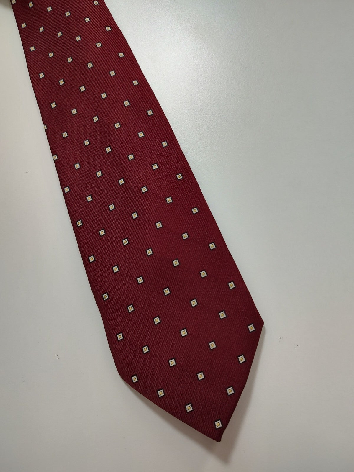 ANDREA CONTE 100% SILK TIE SETA CRAVATTA NECKTIE MADE ITALY CLASSIC SELF TIPPED