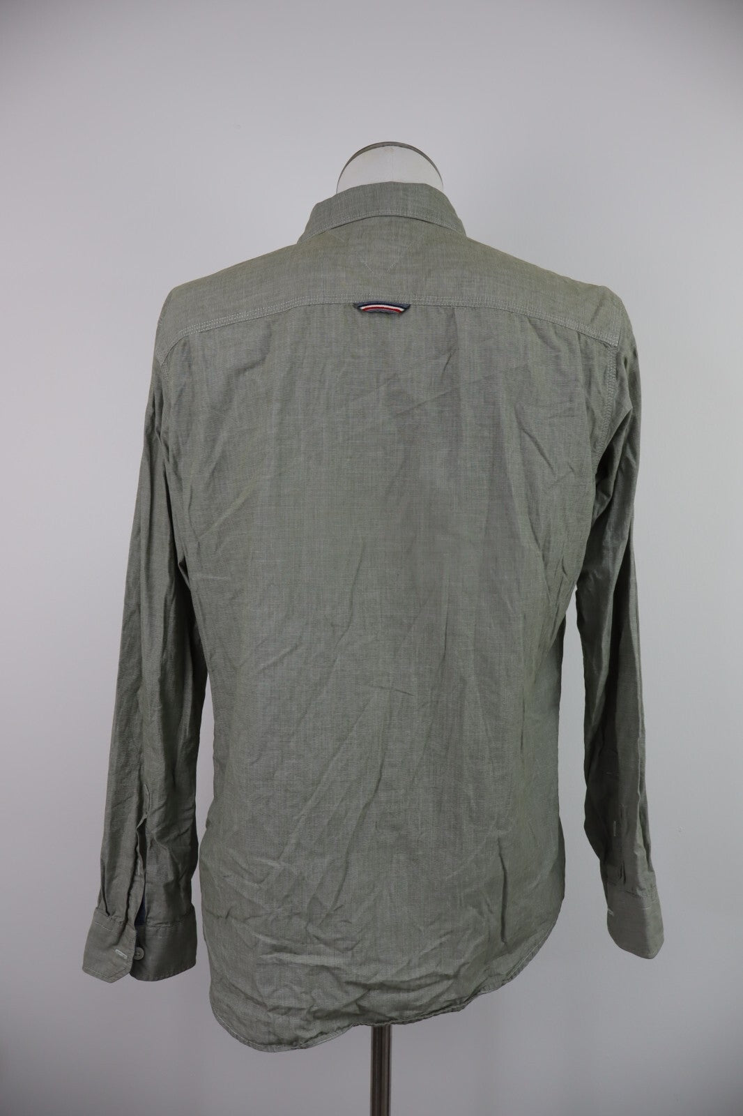 TOMMY HILFIGER CAMICIA SHIRT UOMO Tg L MAN VINTAGE CASUAL COTONE COTTON