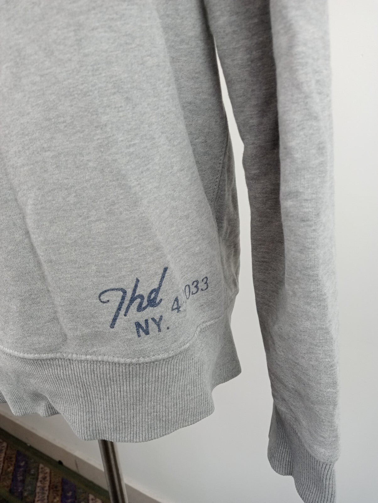 TOMMY HILFIGER DENIM FELPA CAPPUCCIO UOMO S MAN SWEATSHIRT COTONE CASUAL VINTAGE